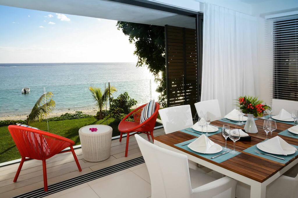 Mauricius - beachfront apartmán s kuchyní